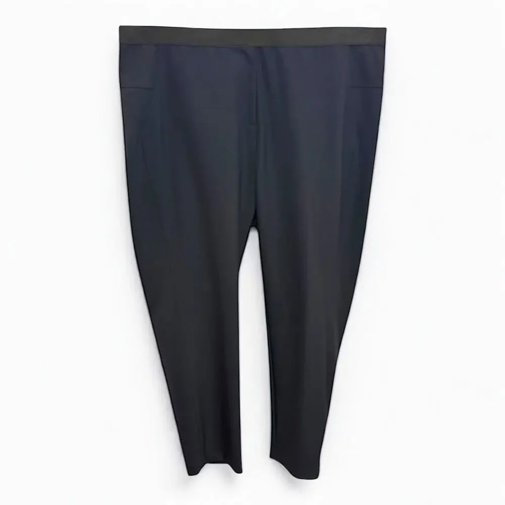 NWT Lafayette 148 New York Tribeca Stretch Skinny Leg Pants Ink Blue Size 3X